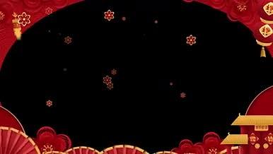 喜庆中国风新年元素遮罩模板动画视频的预览图